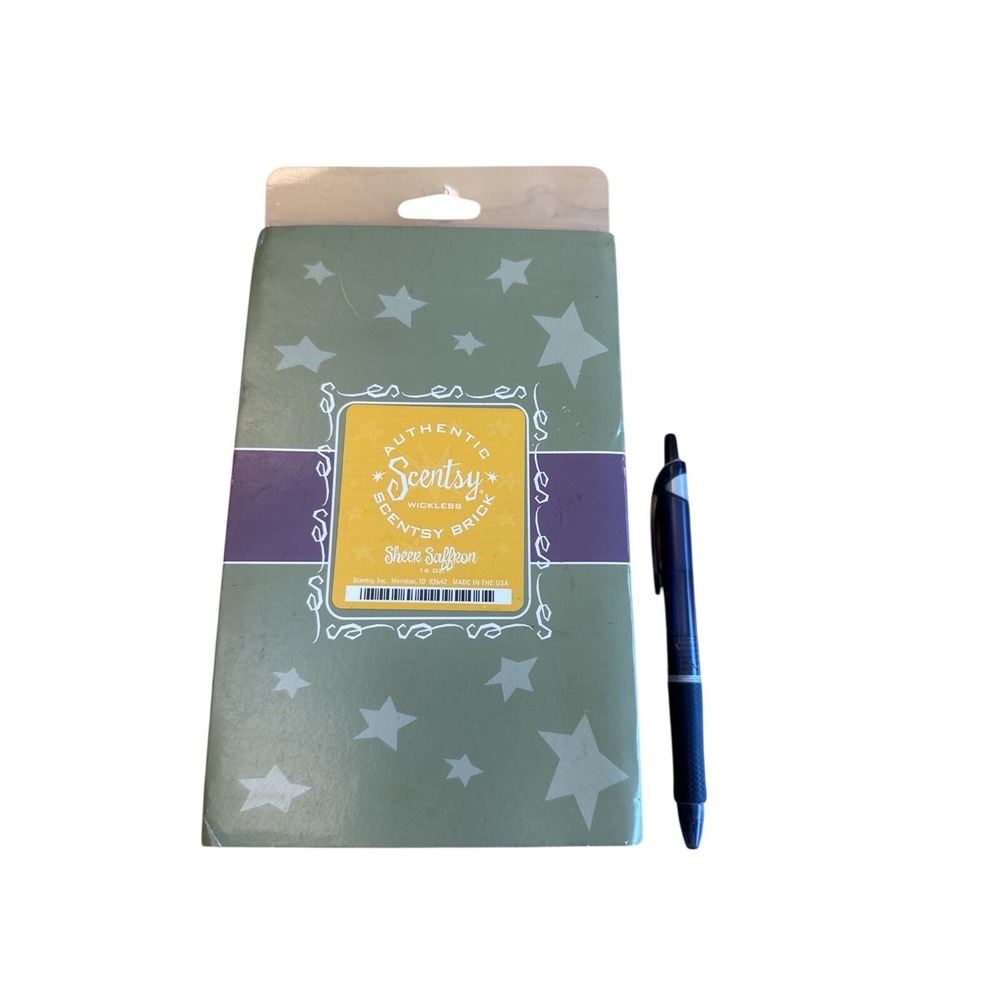 Authentic Scentsy Sheer Saffron Wickless Wax Bar BRICK for Warmer 16 oz New Huge